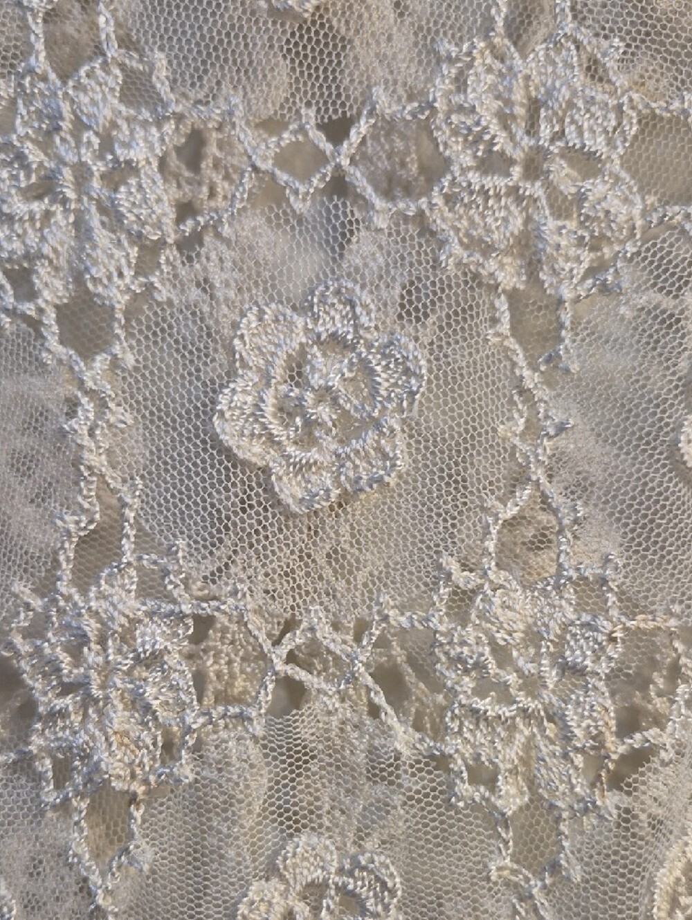 Valenti Cream Crochet Floral Button-Front Blouse - Picture 9 of 10